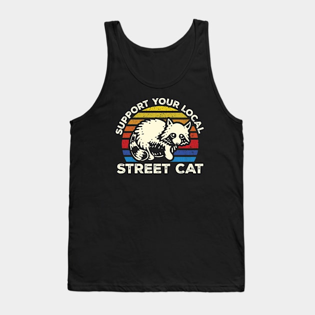 Support You Local Street Cat Tank Top by Cybord Design